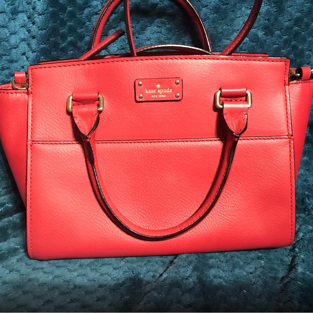 EUC Kate Spade Red Satchel/crossbody